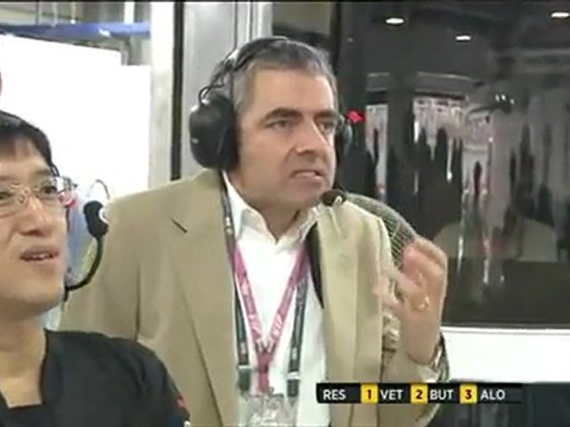 Mr. Bean il aime pas ça les accidents de F1